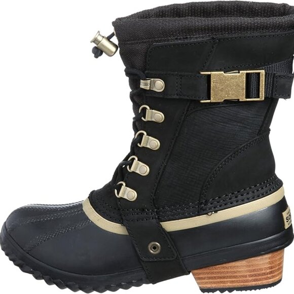 SOREL Womens Conquest Mid-Calf Boots in Black - Picture 1 of 16